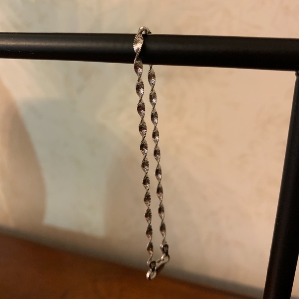 !FIRM! 7” Italian Silver Sterling Silver Bracelet 925 - Picture 4 of 4